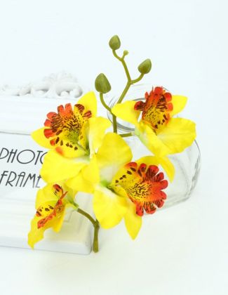 Orchidée artificielle 20cm violet 2